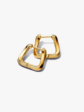 Twisted Triangle Small Hoop Earrings