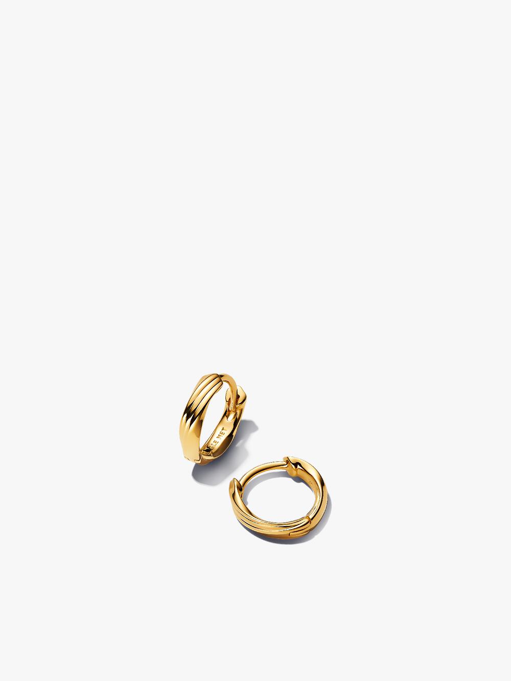 Round Huggie Hoop Earrings
