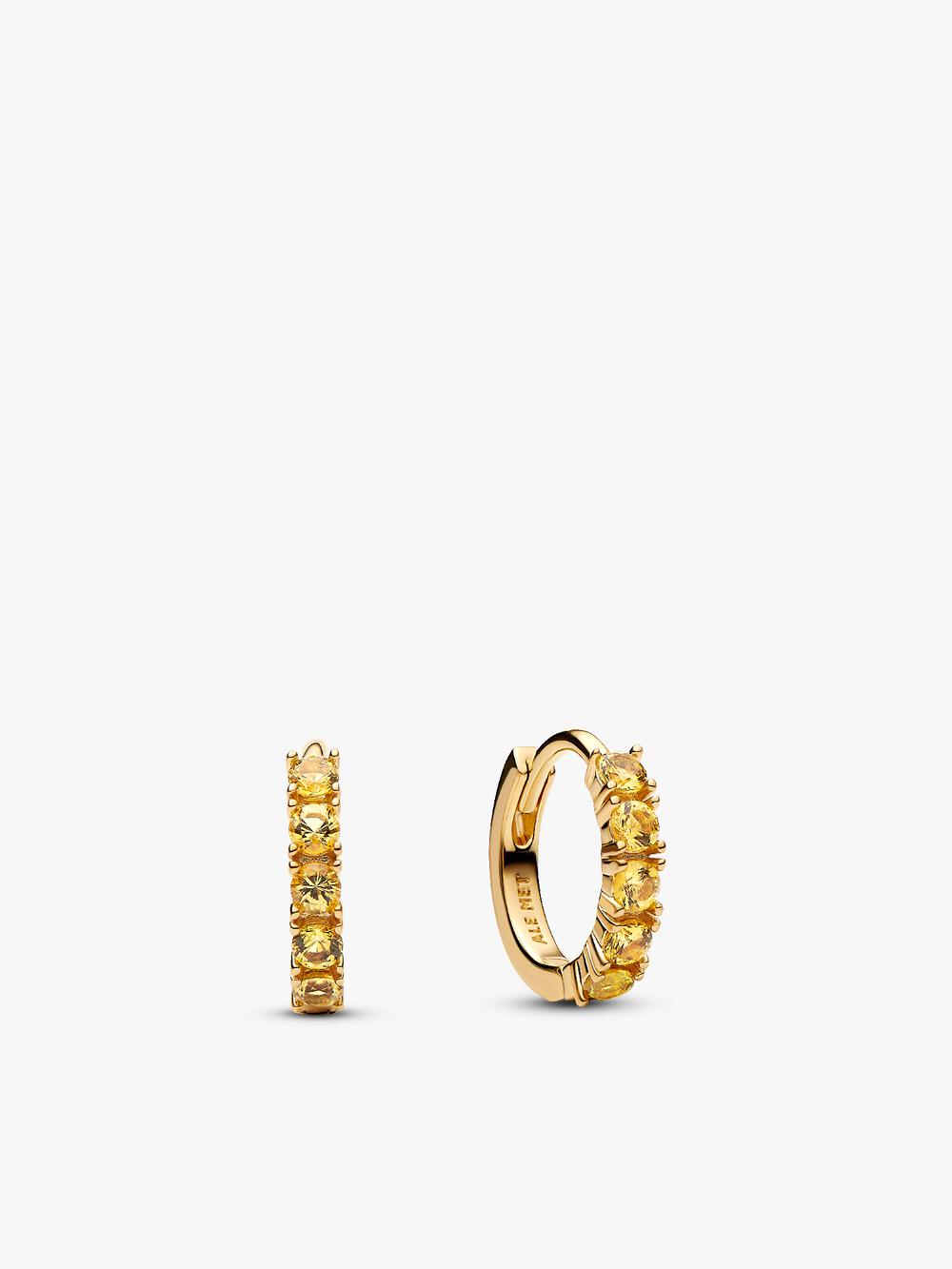Round Pavé Halo Stud Earrings