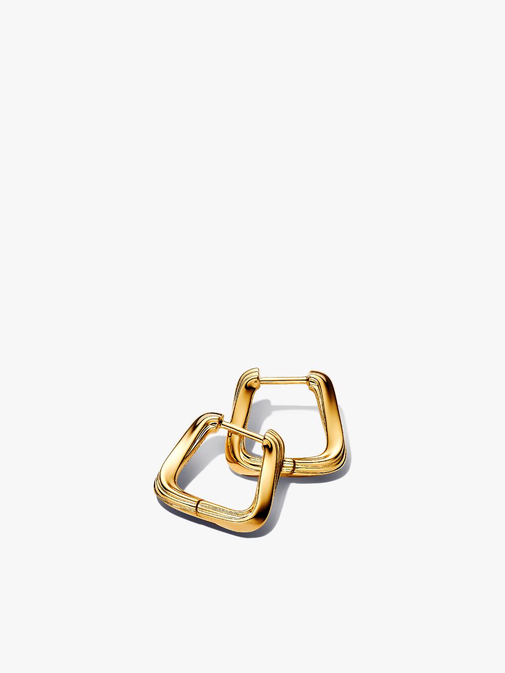Round Huggie Hoop Earrings