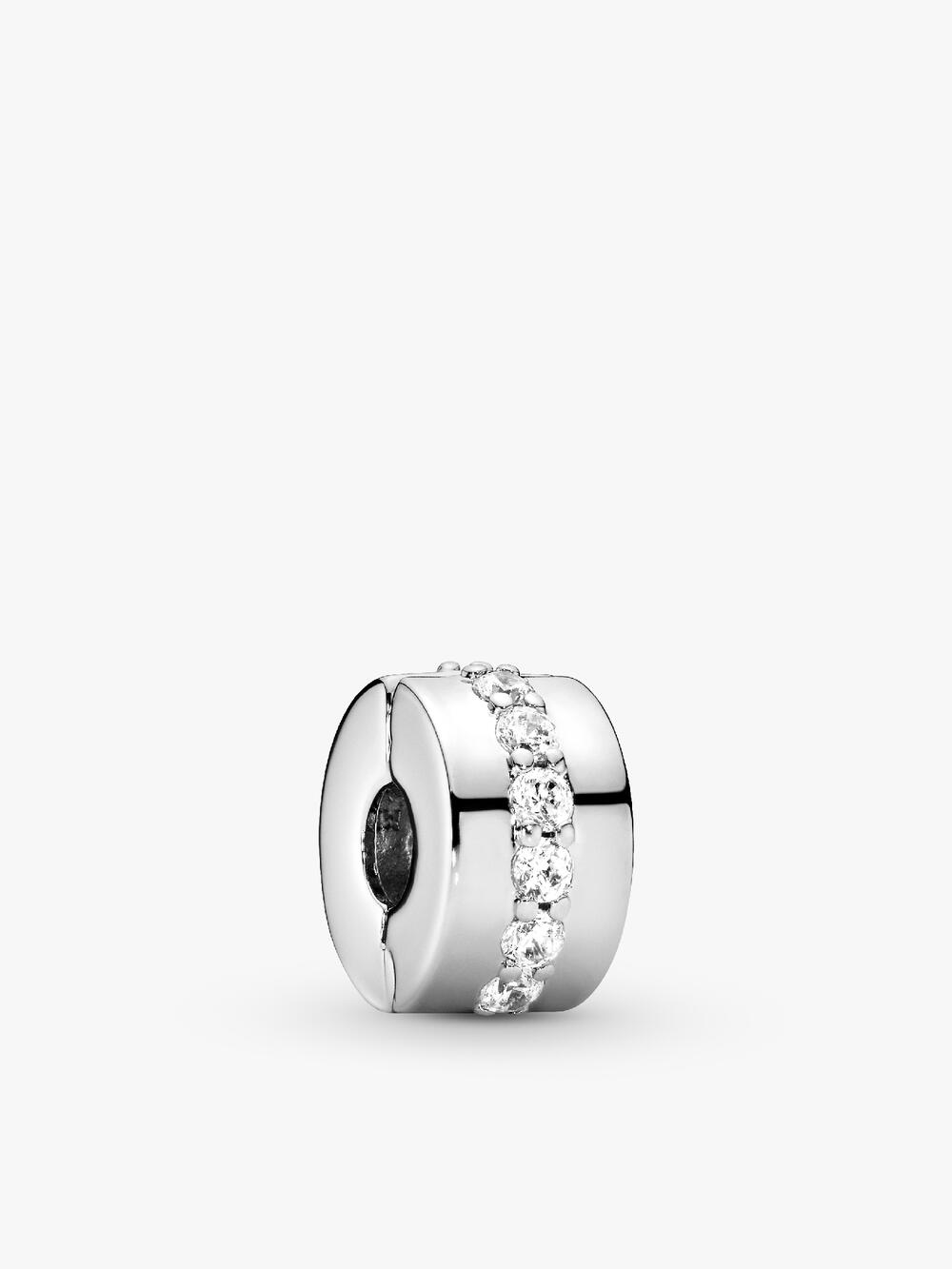 Pandora Moments Heart Closure Snake Chain Bracelet