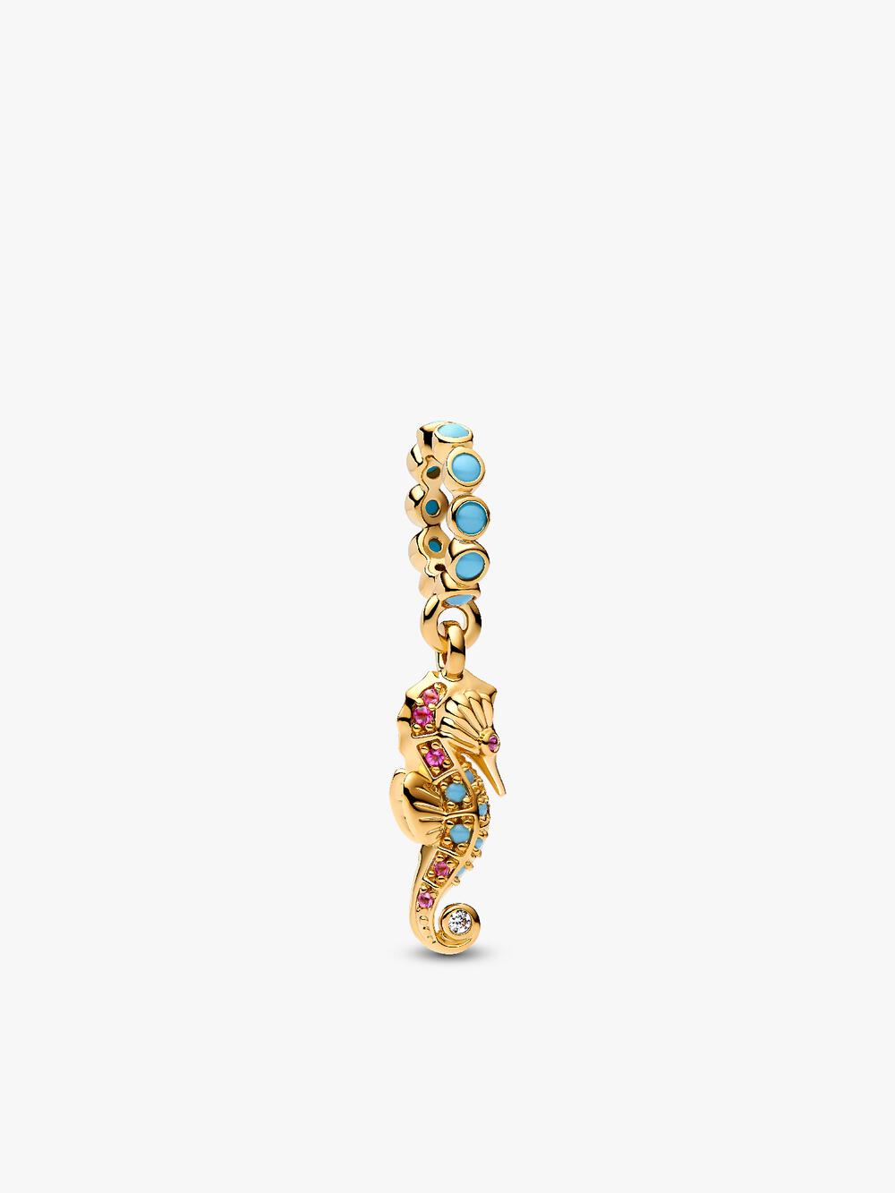 Treated Freshwater Cultured Baroque Pearl Squid Dangle Charm