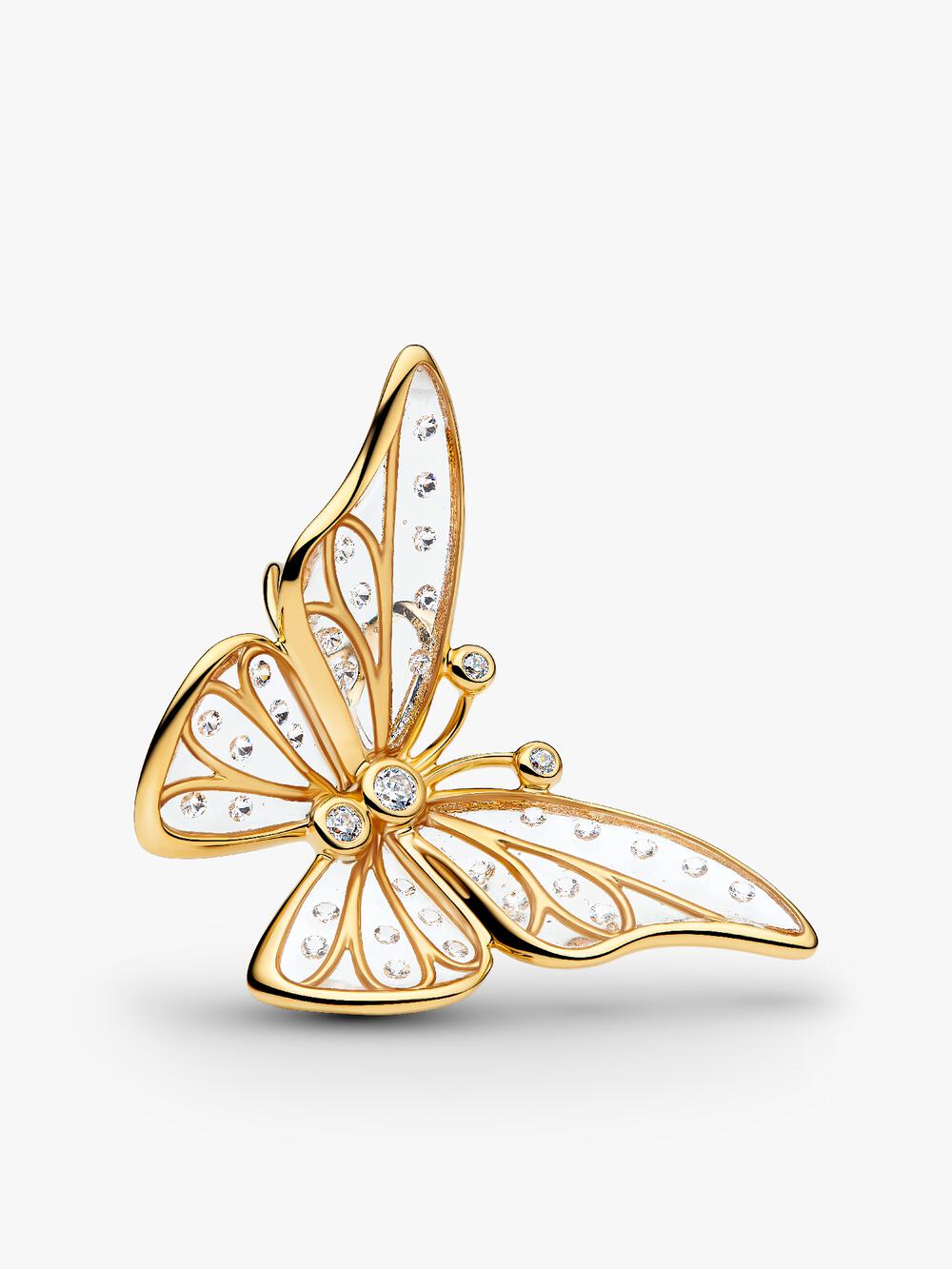 Entwined Heart & Butterfly Pendant Necklace