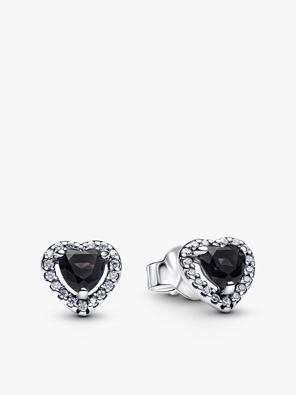 Elevated Heart Stud Earrings