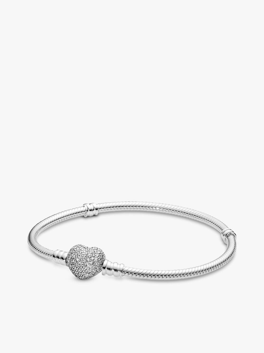 Moments Heart & Snake Chain Bracelet