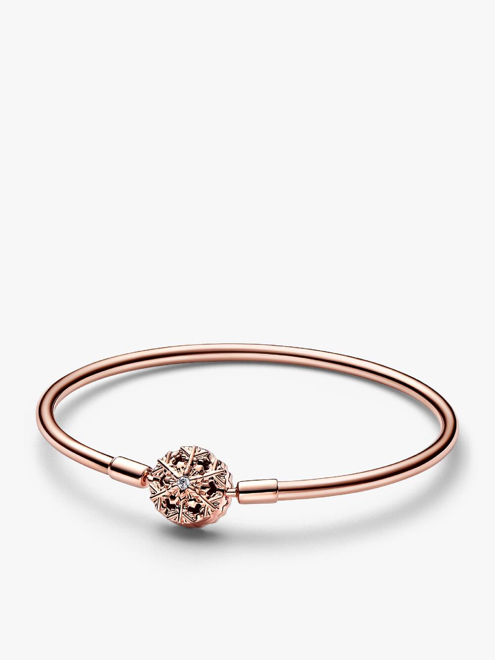 Pandora Moments Heart T-Bar Snake Chain Bracelet