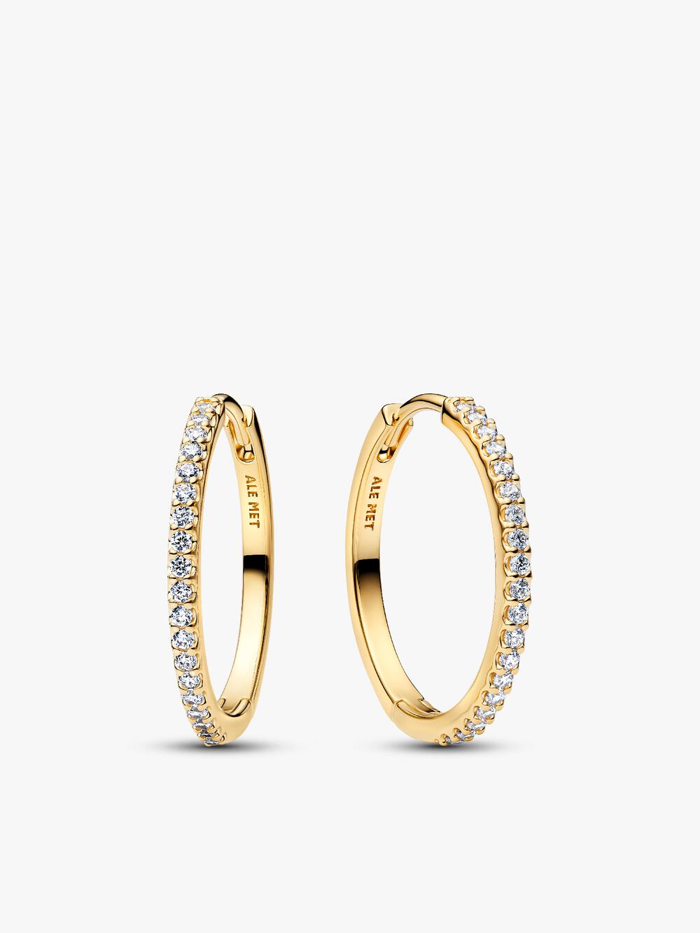 Sparkling Huggie Hoop Earrings