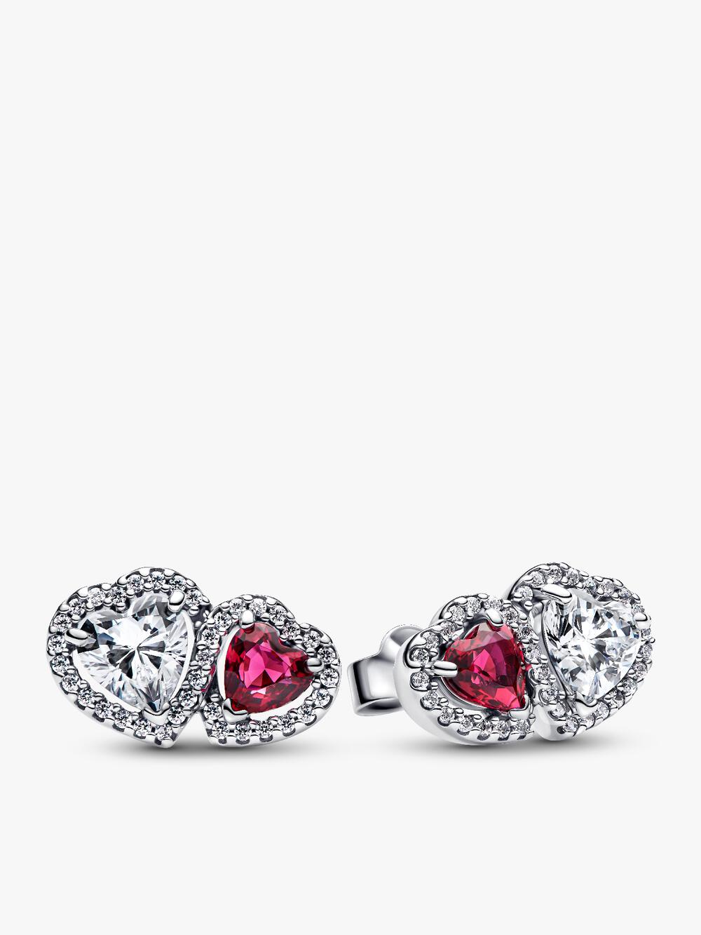 Square Halo Stud Earrings