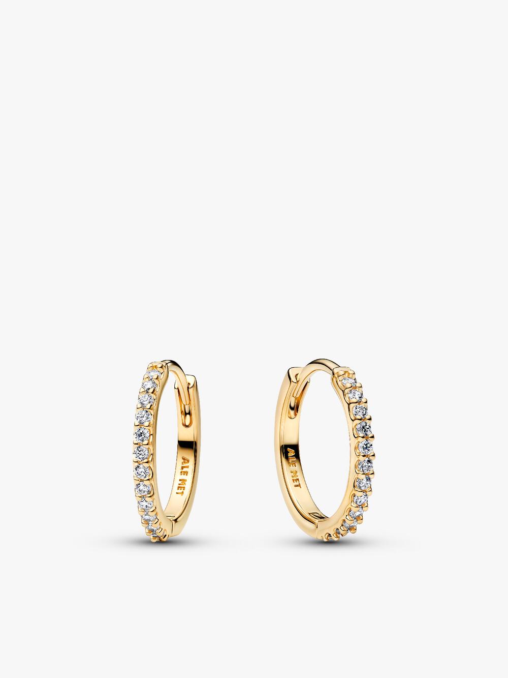 Round Pavé Halo Stud Earrings
