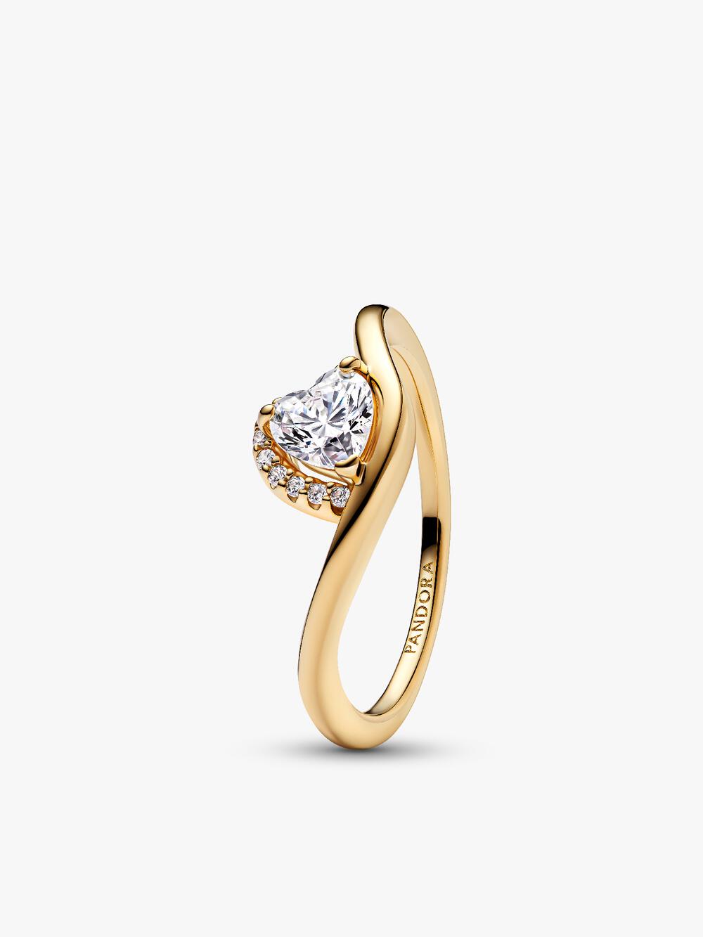 Double Heart Sparkling Ring