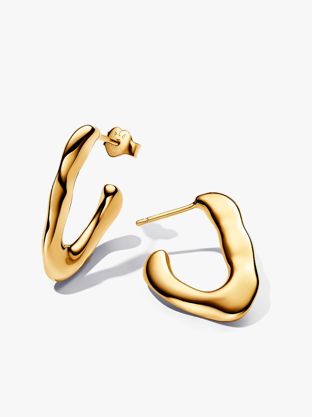 Twisted Triangle Small Hoop Earrings