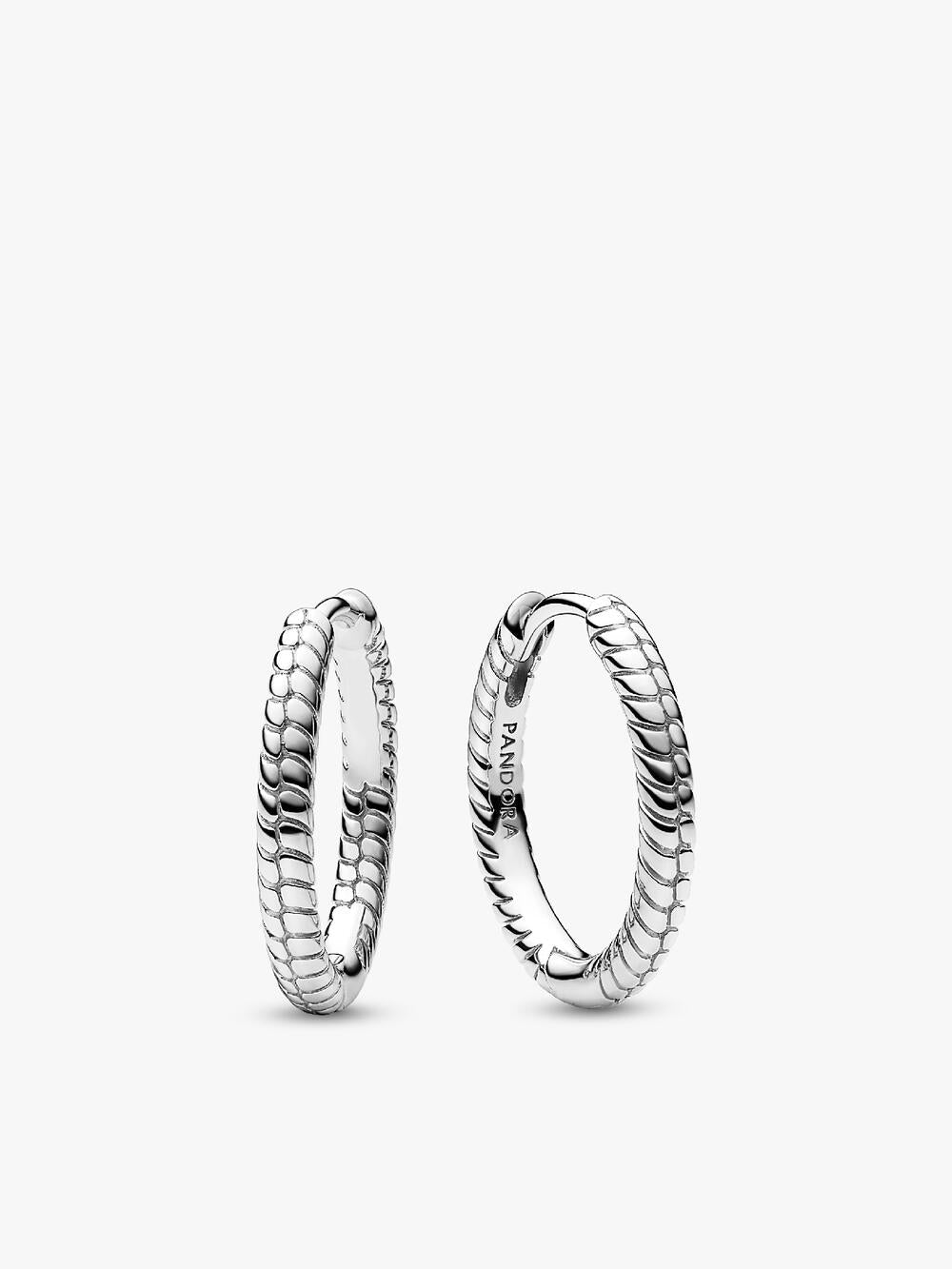 Pandora Moments Heart Closure Snake Chain Bracelet