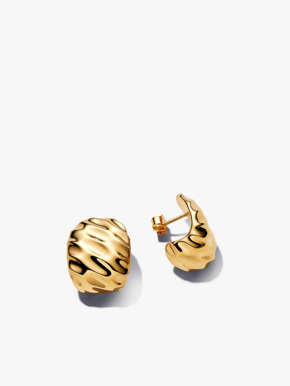 Twisted Triangle Small Hoop Earrings