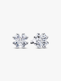 Sparkling Lucky Clover Stud Earrings