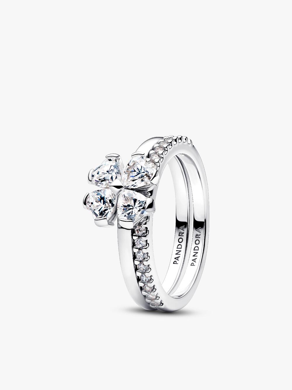 Sparkling Lucky Clover Stud Earrings