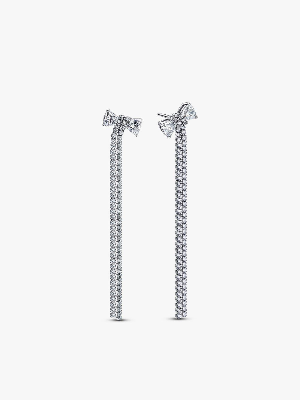 Sparkling Lucky Clover Stud Earrings