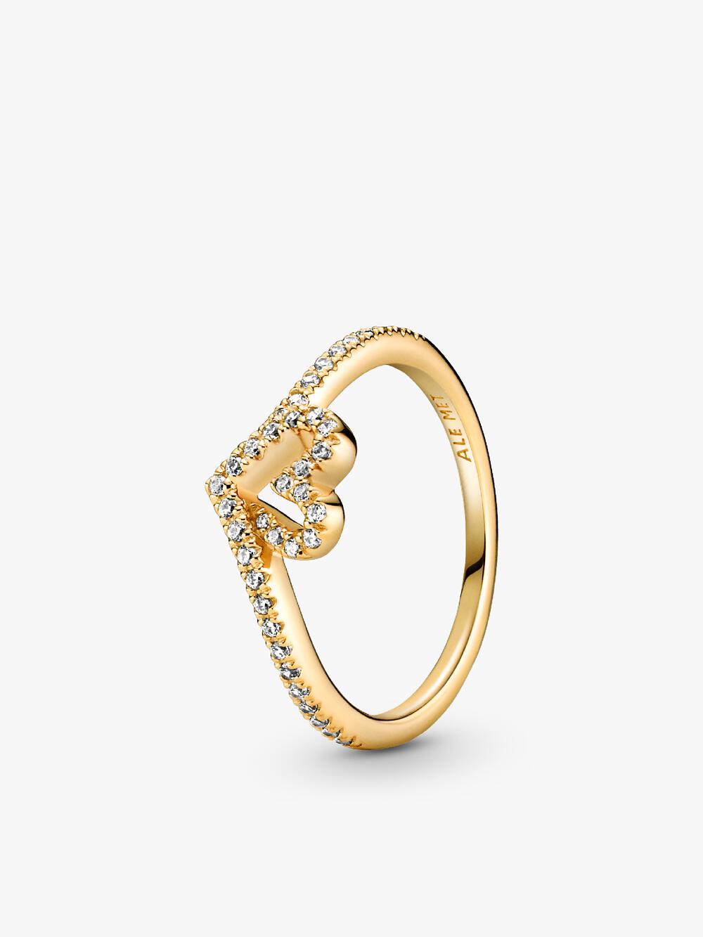 Double Heart Sparkling Ring