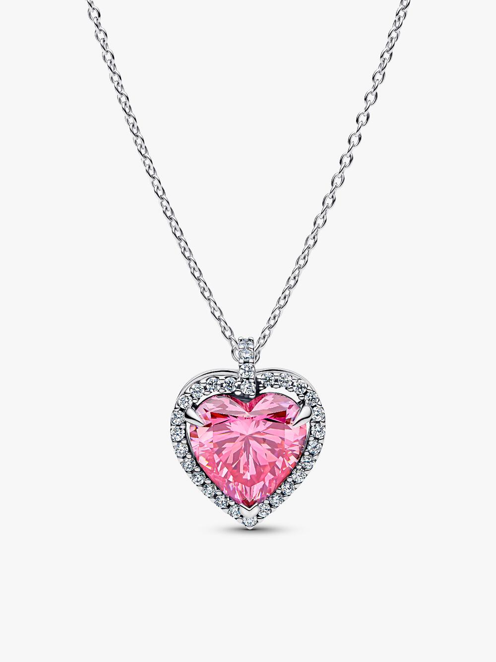 Elevated Pink Heart Stud Earrings